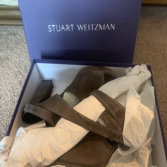 One day sale!! Stuart Weitzman Suede heels NIB!! - Picture 3 of 5